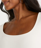 Long Sleeve Seriously Soft Sculpt Scoop-Neck Tee