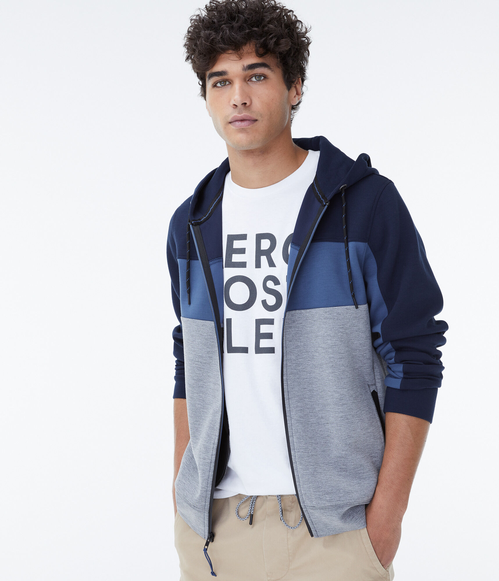 Colorblocked Air Softspun Tech Fleece Full-Zip Hoodie