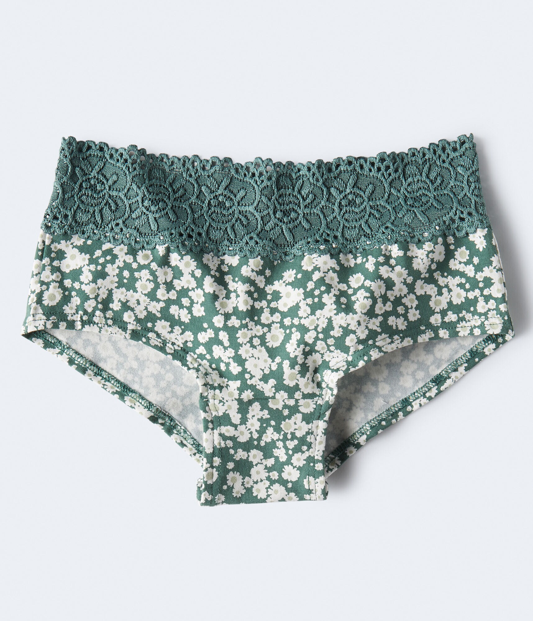 Floral Lace-Trim Boyshort