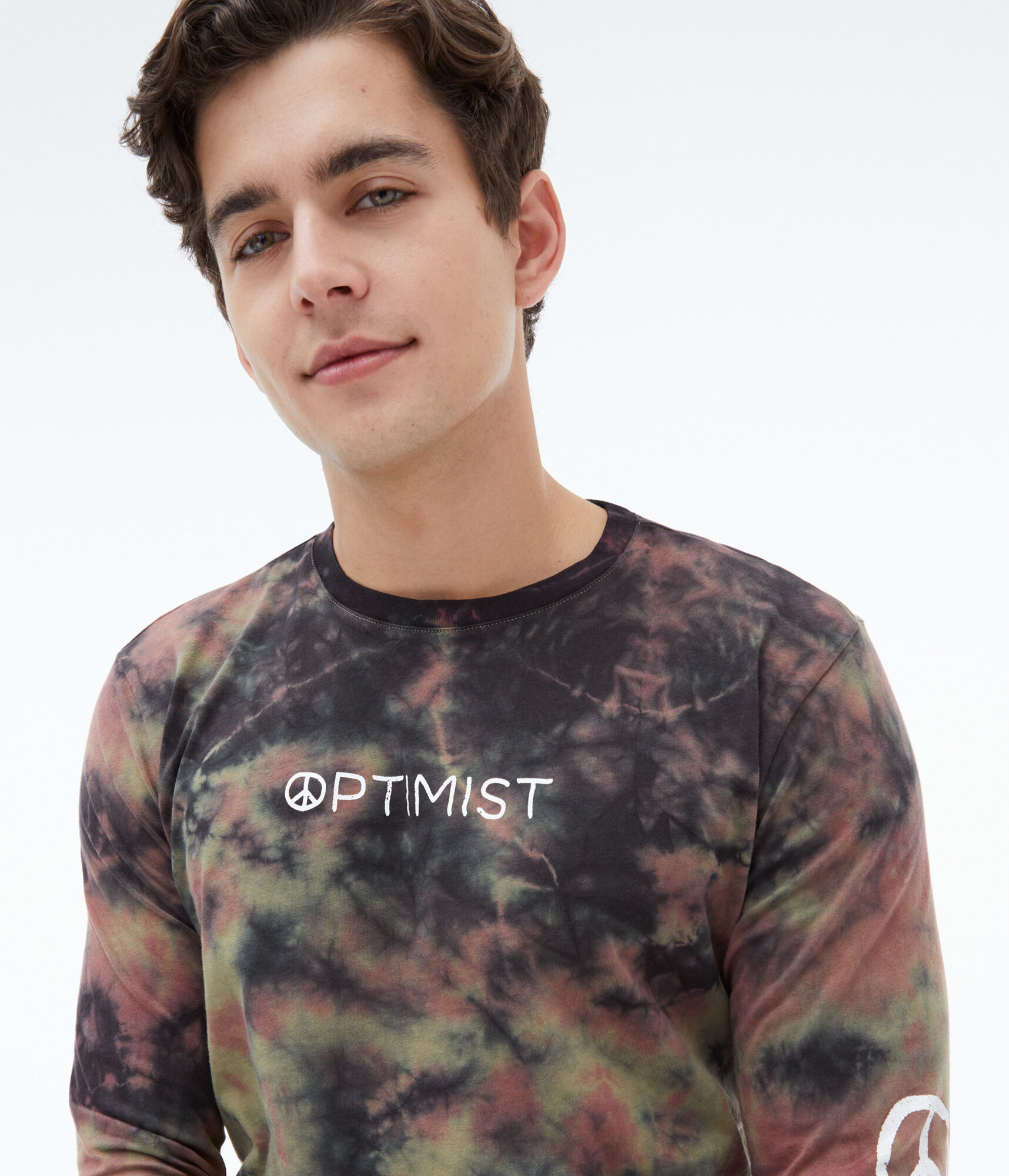 Long Sleeve Optimist Tie-Dye Graphic Tee