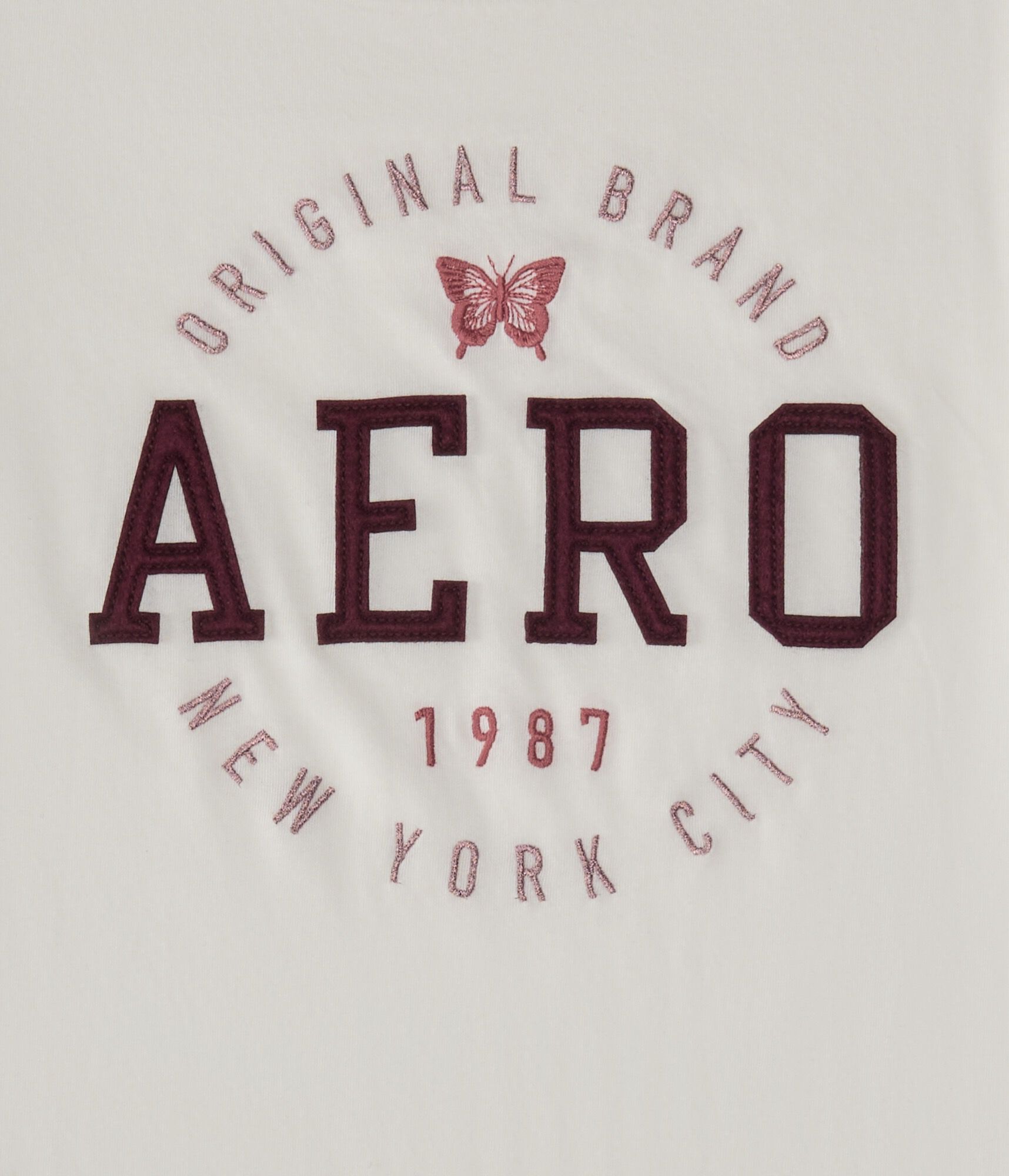Aero Circle Butterfly Appliqu&eacute; Graphic Tee