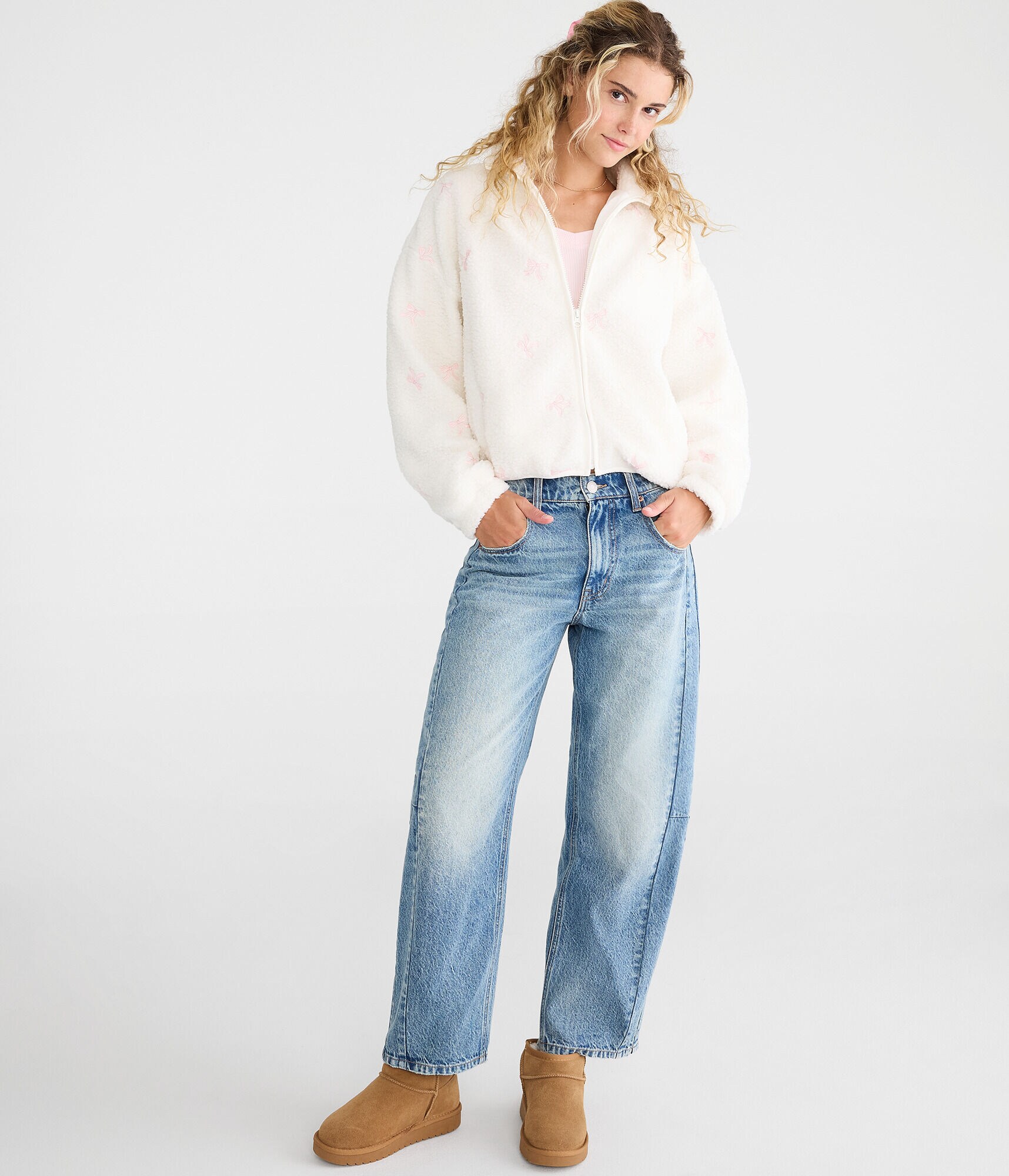 Bows Full-Zip Sherpa Jacket