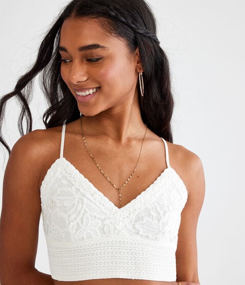 Lace Tie-Back Cropped Cami Lace Tie-Back Cropped Cami
