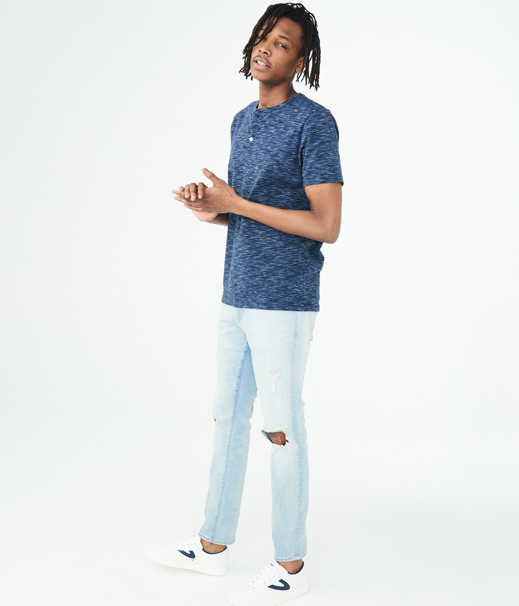 Streaky Stretch Henley