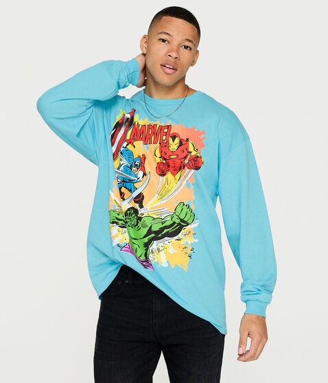 Long Sleeve Avengers Graphic Tee Long Sleeve Avengers Graphic Tee