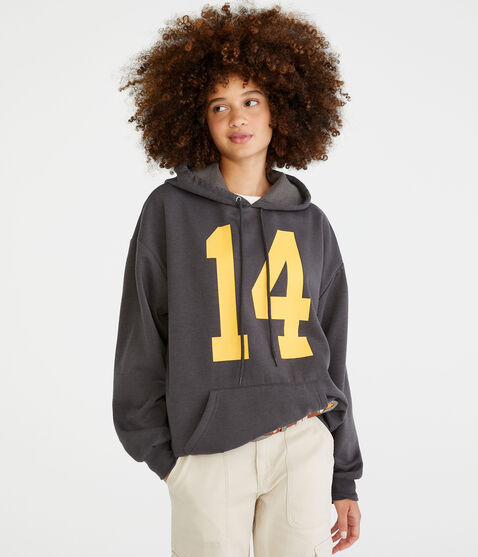 Number 14 Oversized Pullover Hoodie Number 14 Oversized Pullover Hoodie