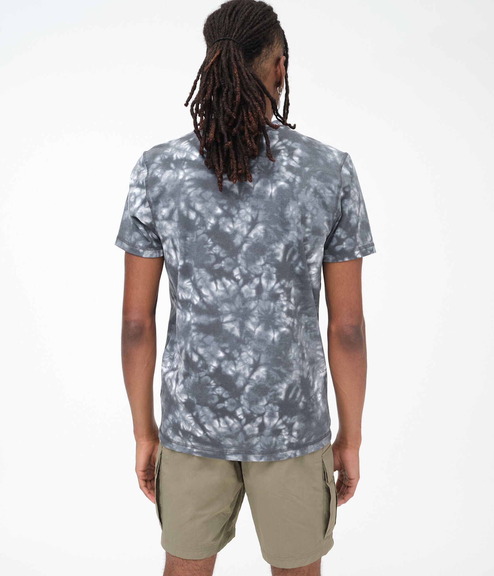 Logo Letter Tie-Dye Stretch Graphic Tee