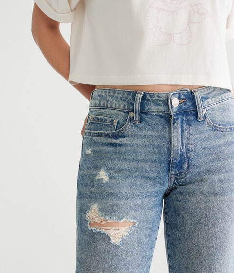 Mid-Rise Straight Ankle Jean
