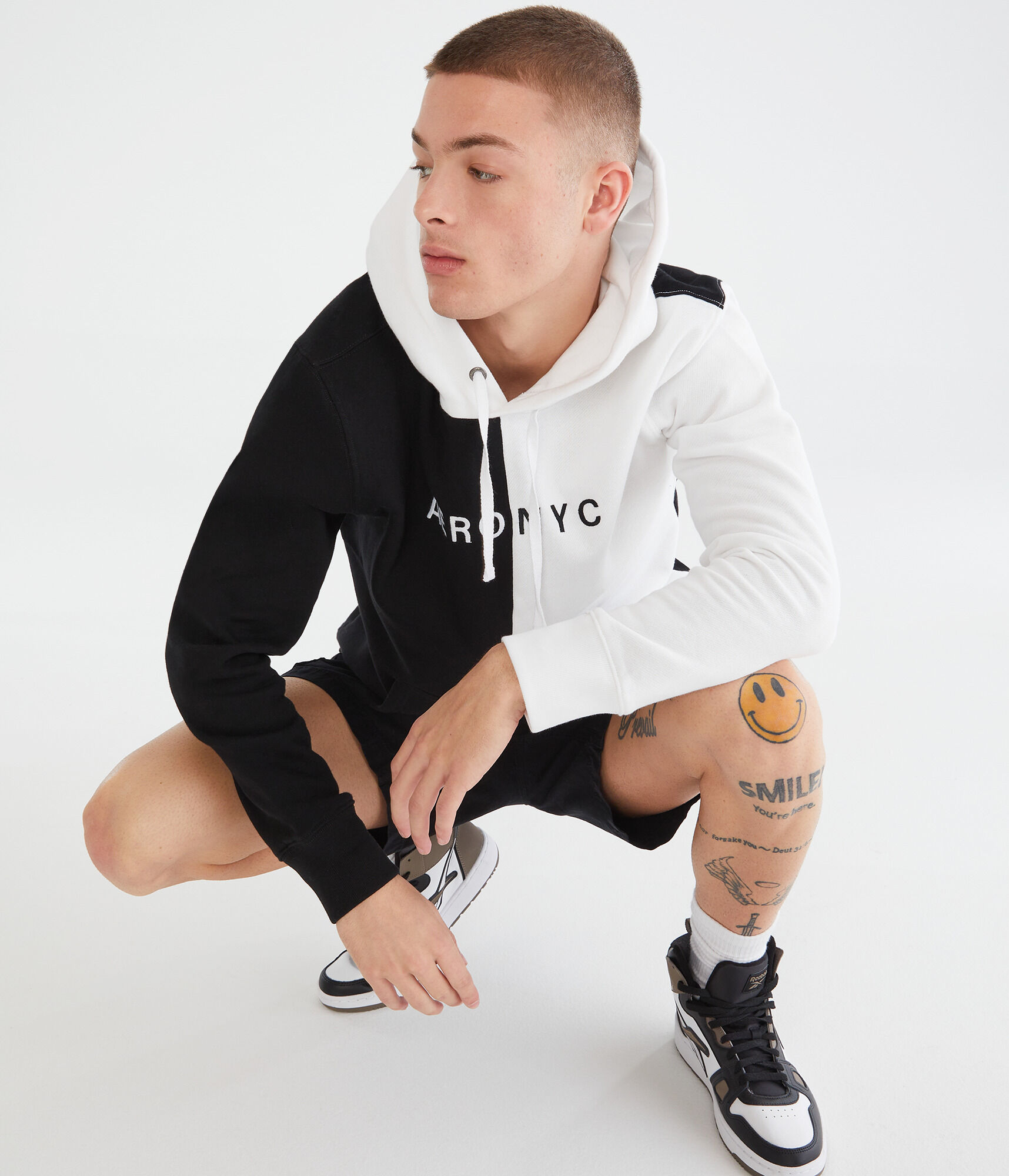 Aero NYC Spliced Pullover Hoodie