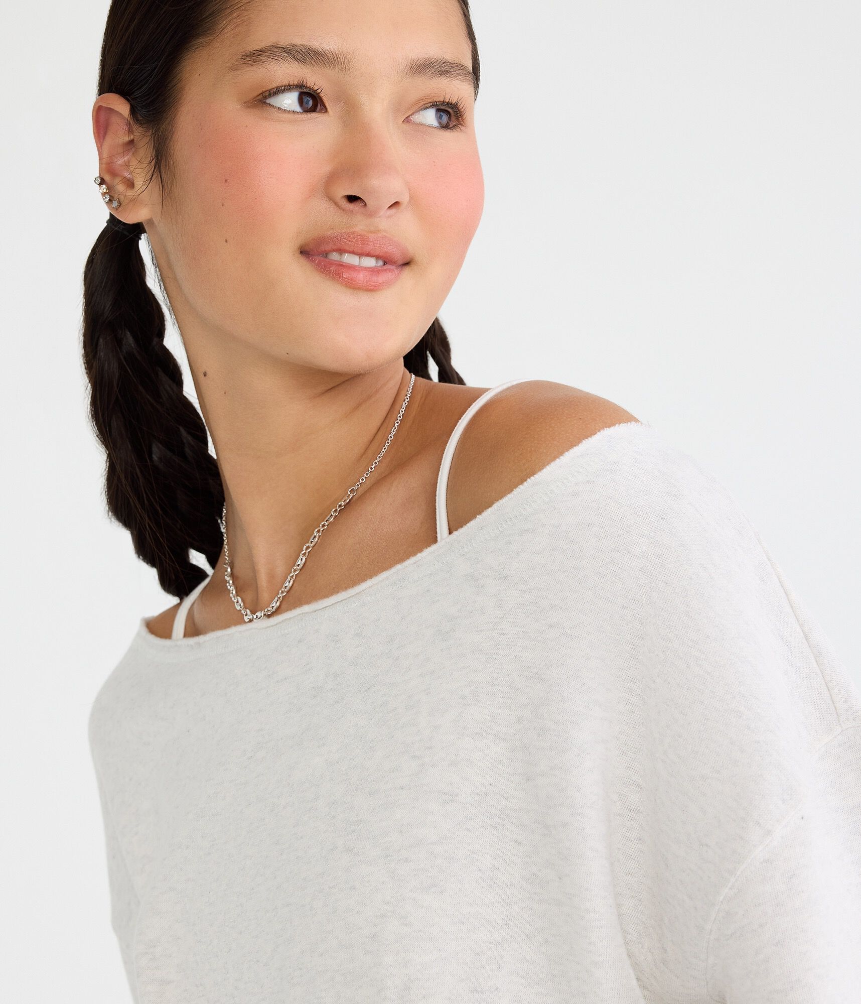 Cloud Soft Off-The-Shoulder Sweatshirt