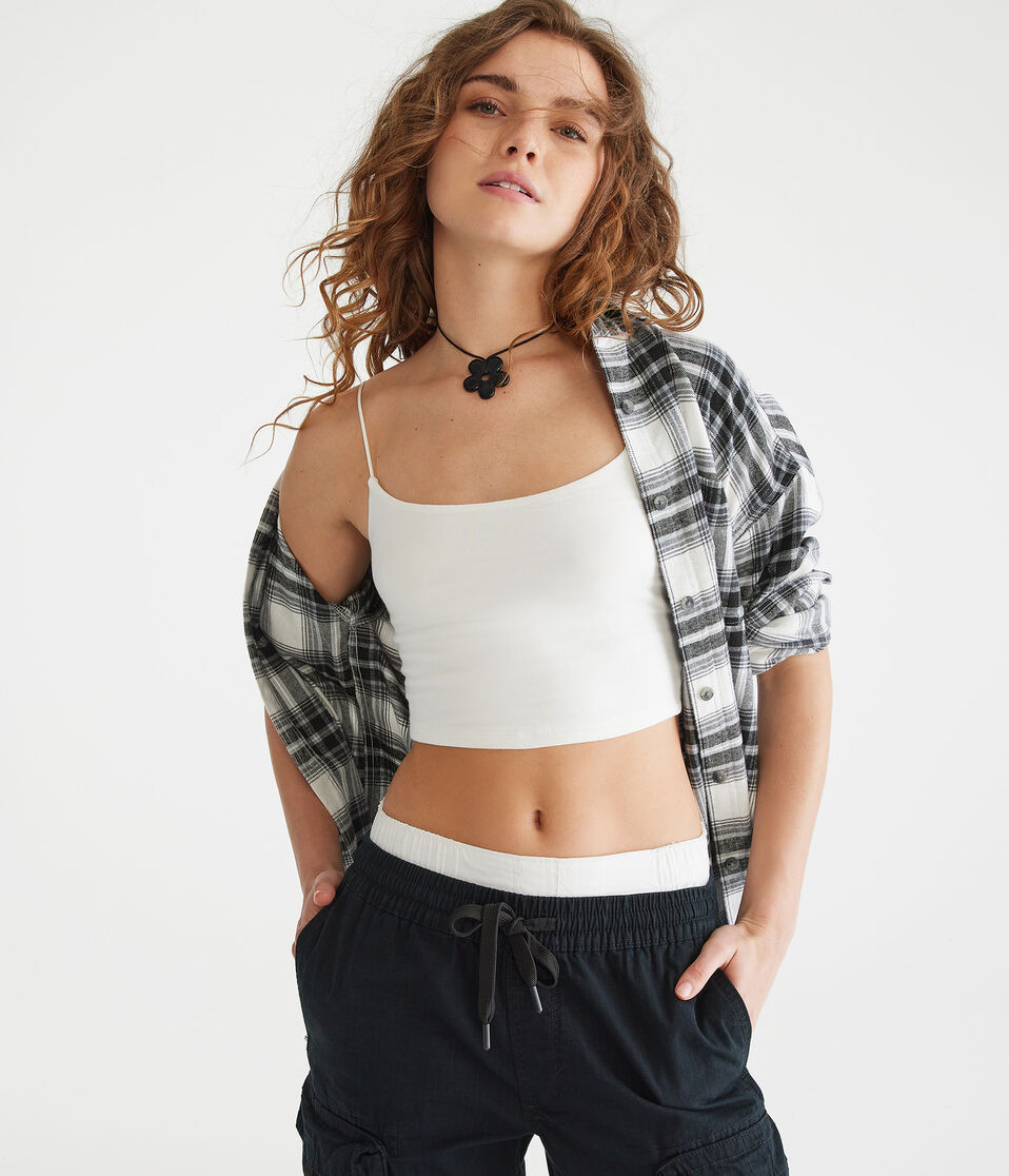 Seriously Soft Scoop-Neck Cropped Cami