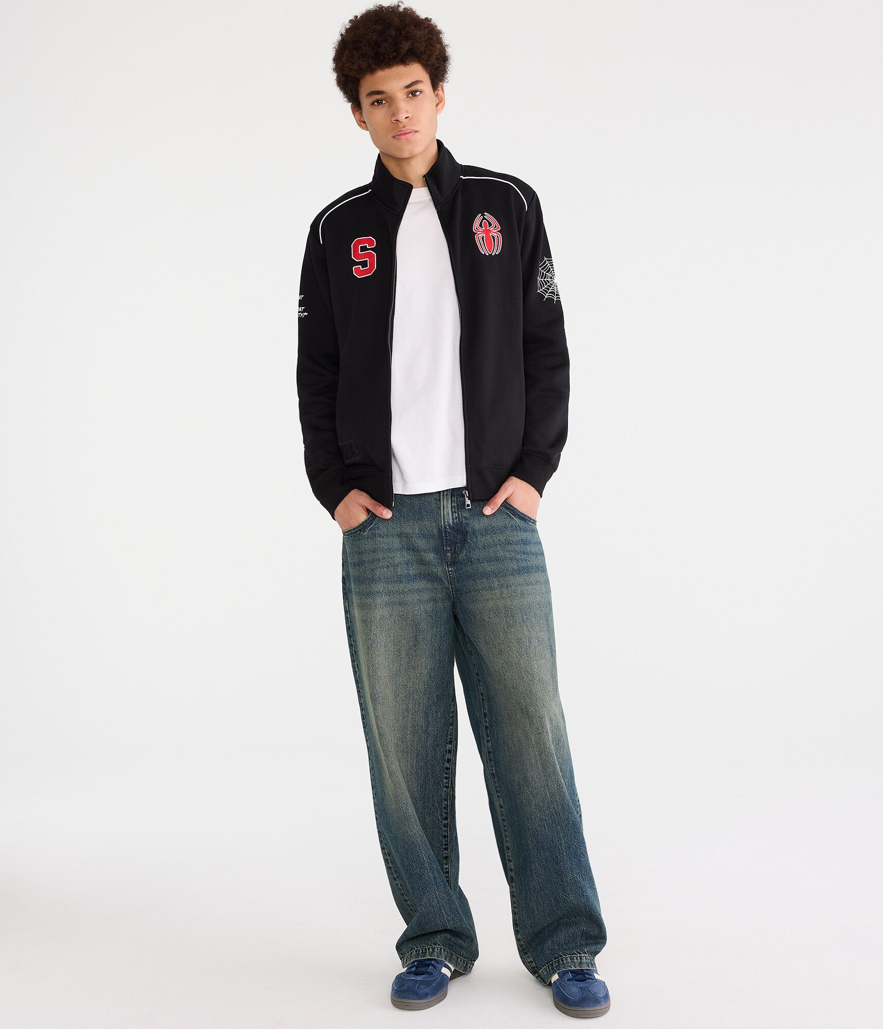 Marvel | A&eacute;ropostale Spider-Man Fleece Track Jacket