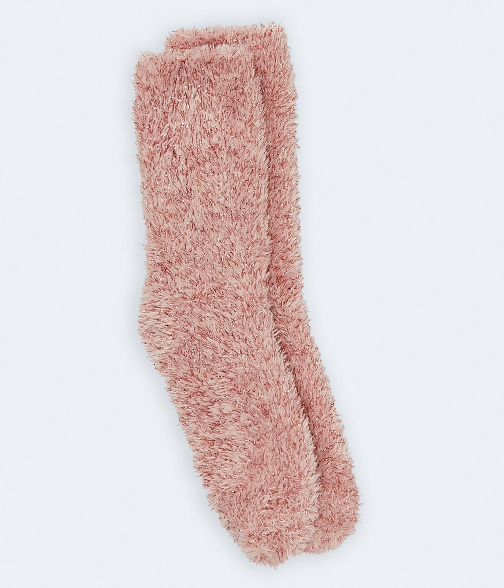 Tinsel Fuzzy Crew Socks