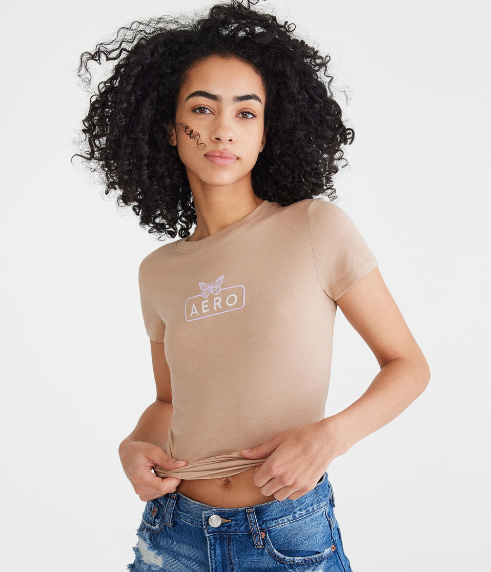 Aero Butterfly Box Logo Graphic Tee