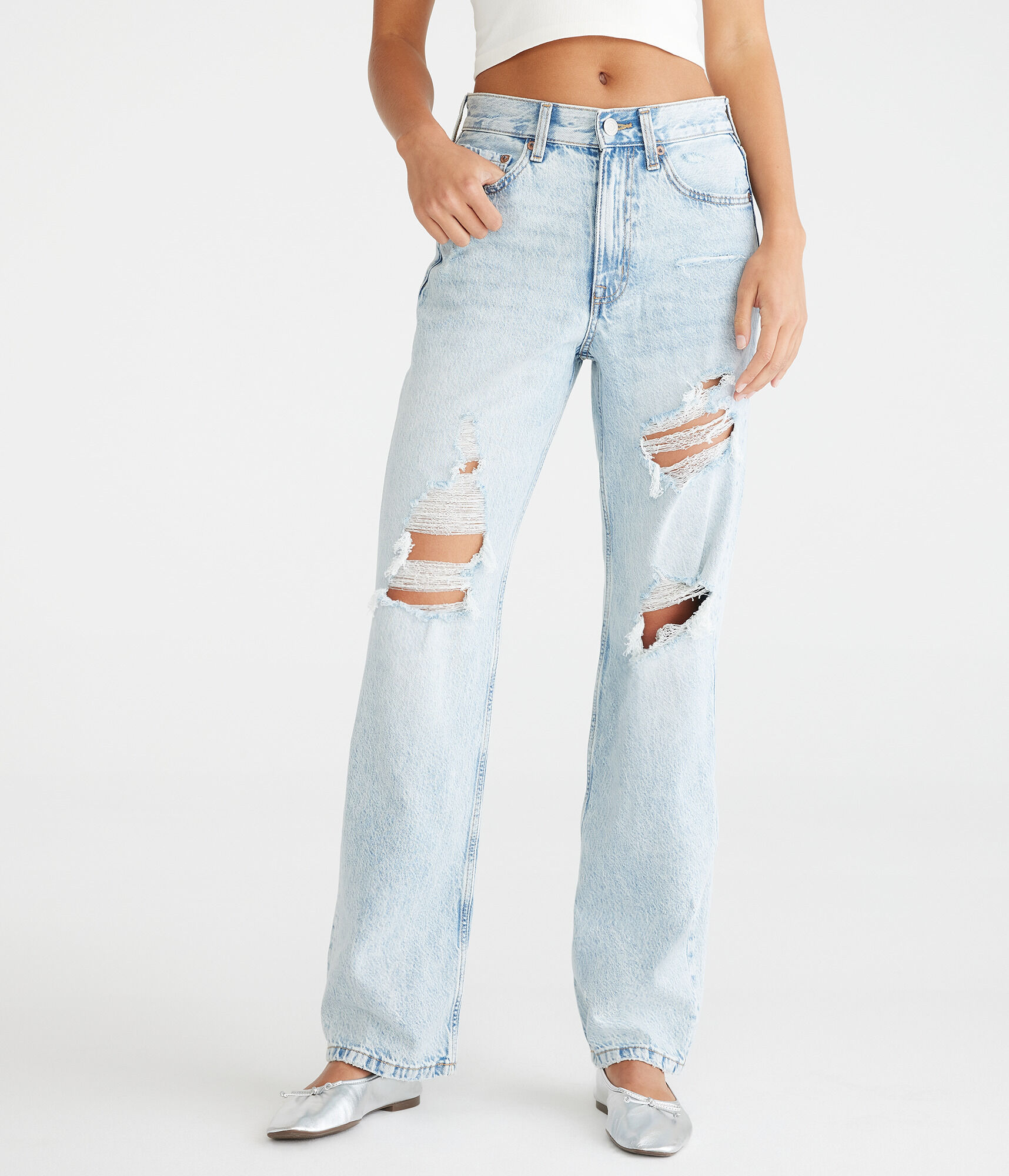 High-Waisted Baggy Jean