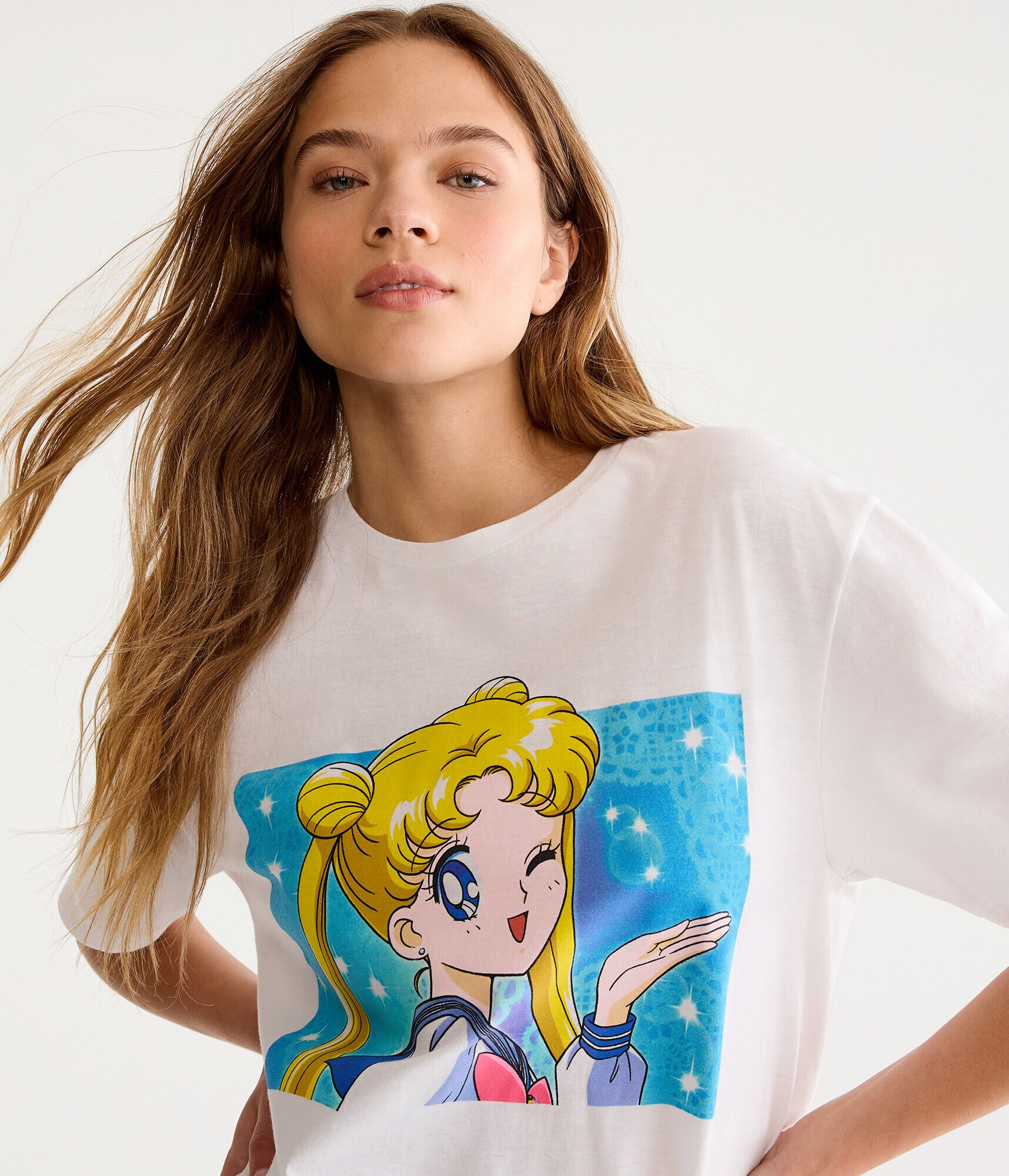 Sailor Moon Wink Boyfriend Graphic Tee