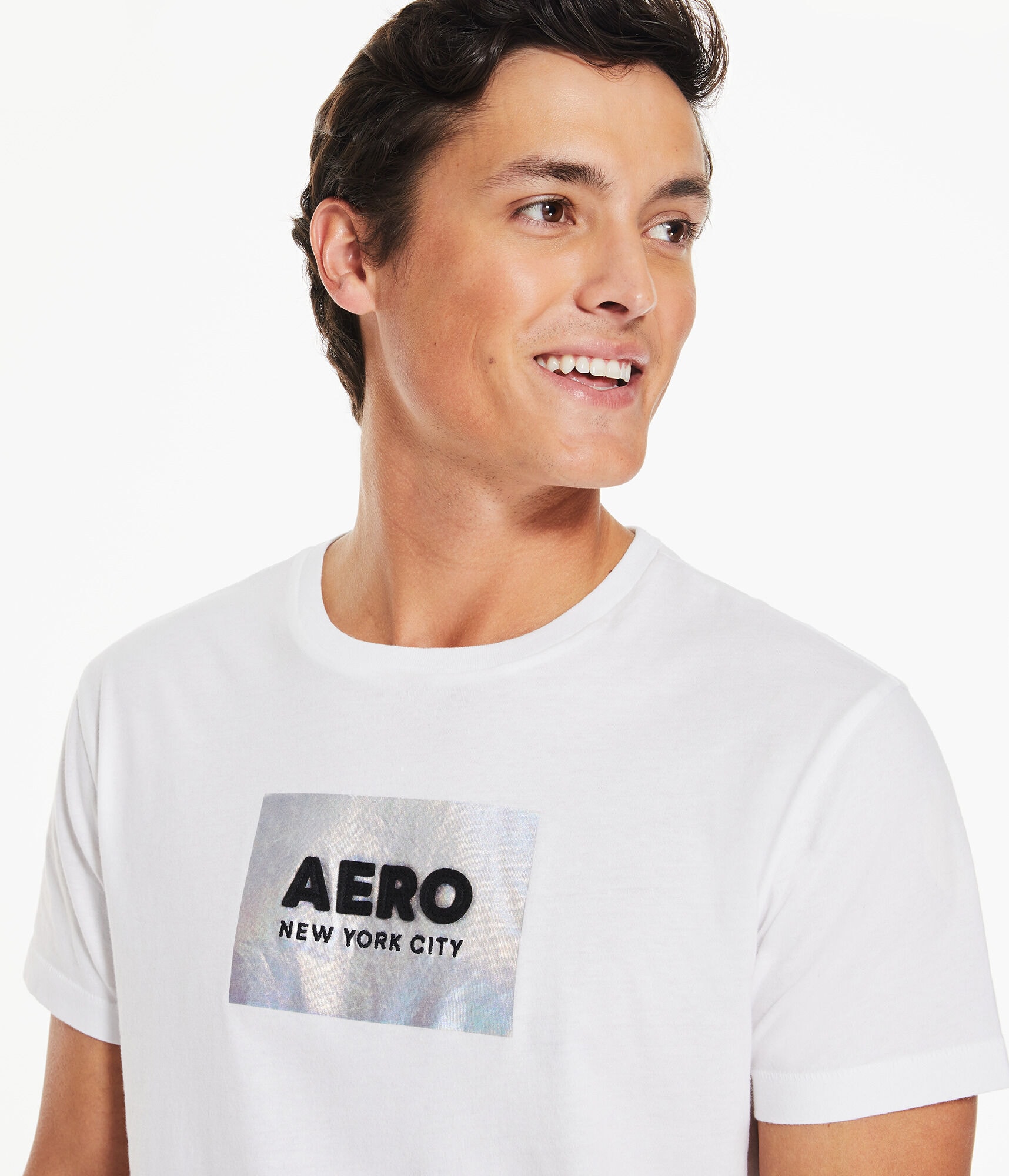 Aero Box Logo Foil Appliqu&eacute; Graphic Tee