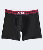Buffalo Check Waistband 4.5" Knit Boxer Briefs
