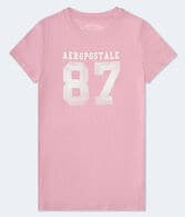 Aeropostale 87 Appliqué Graphic Tee