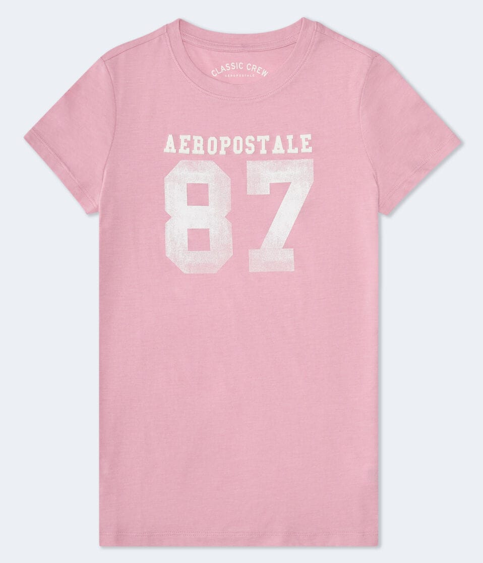 Aeropostale 87 Appliqué Graphic Tee