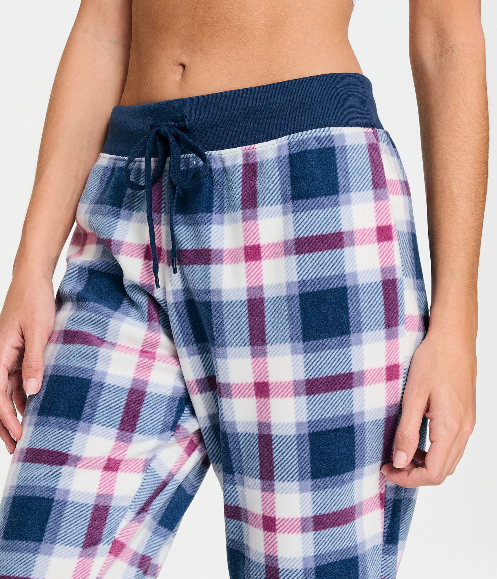 Plaid Polyfleece Sleep Joggers