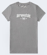 Aeropostale Butterfly Appliqué Graphic Tee