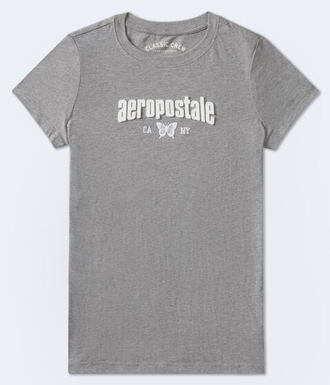 Aeropostale Butterfly Appliqué Graphic Tee Aeropostale Butterfly Appliqué Graphic Tee