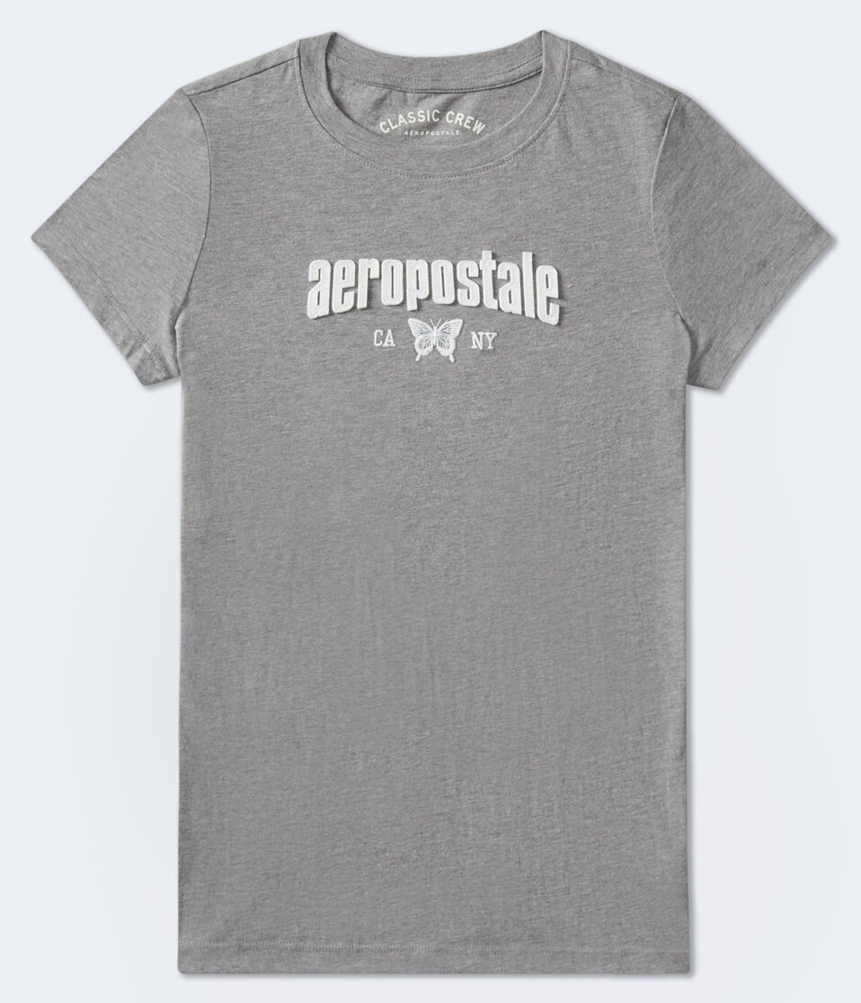 Aeropostale Butterfly Appliqué Graphic Tee