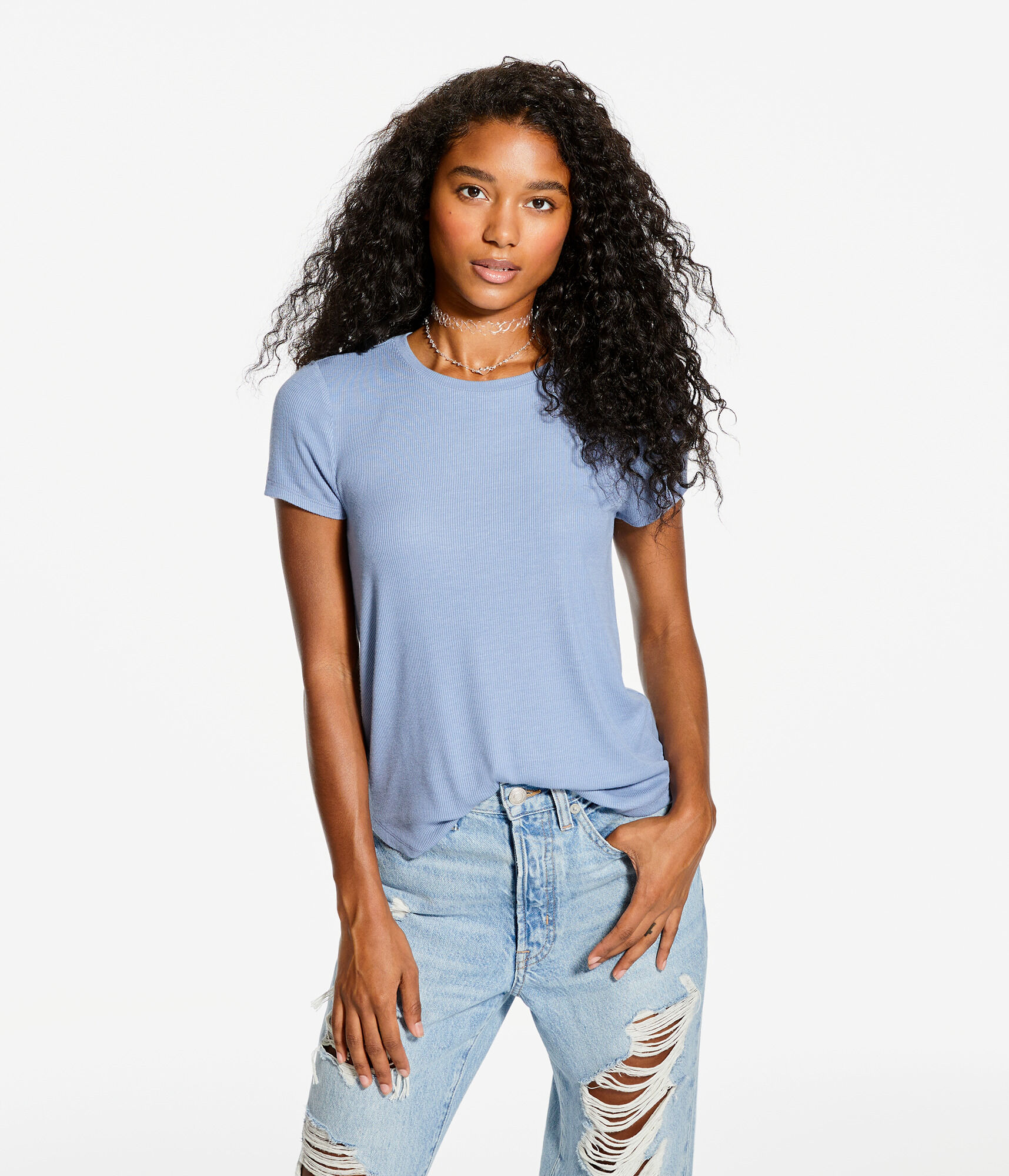 Seriously Soft Ribbed Crew Tee