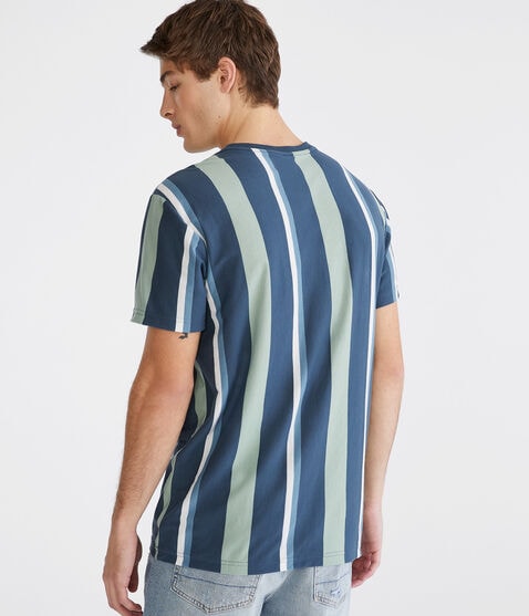 Aero Vertical Stripe Graphic Tee