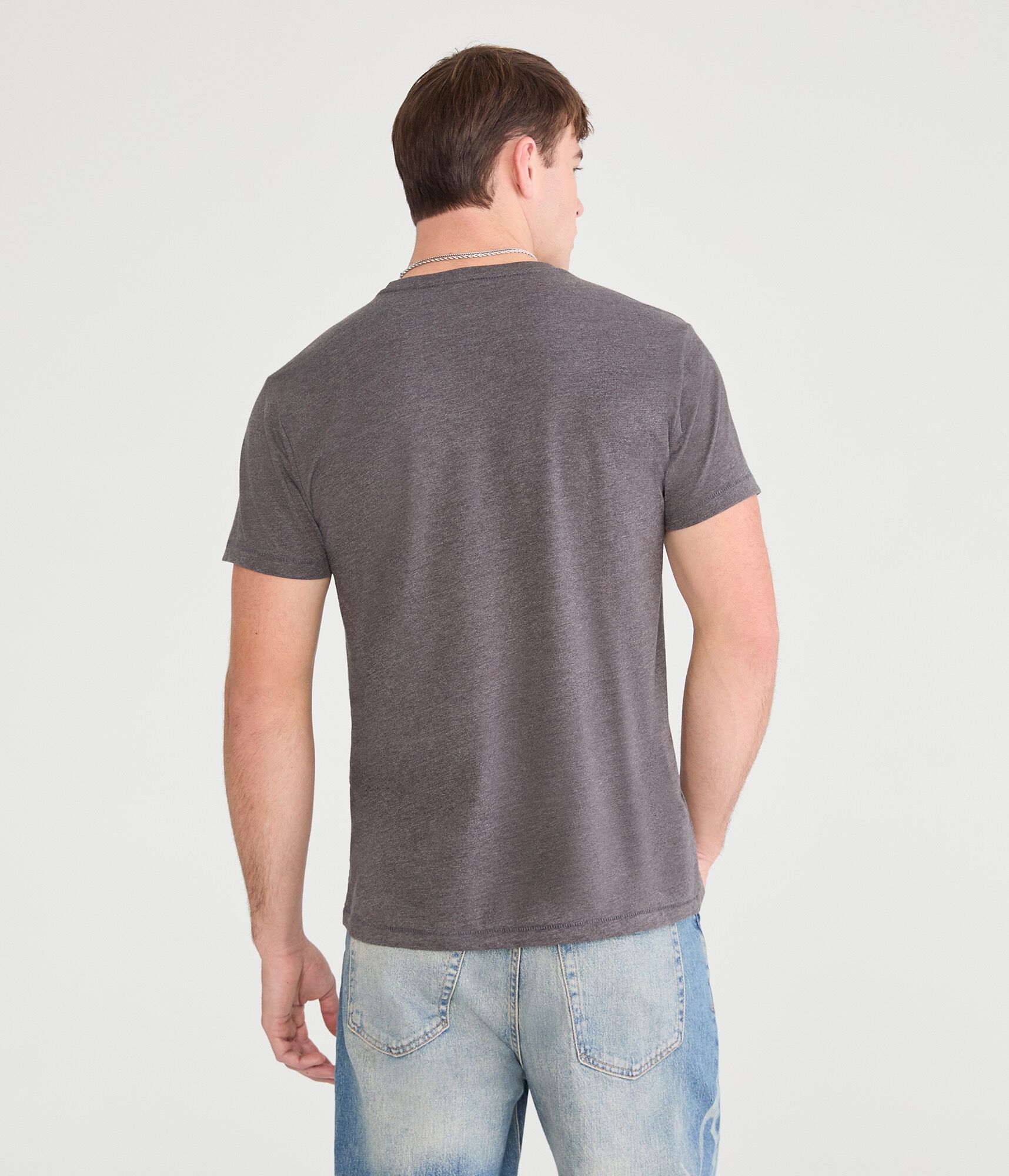 Aeropostale Authentic Logo Flocked Graphic Tee