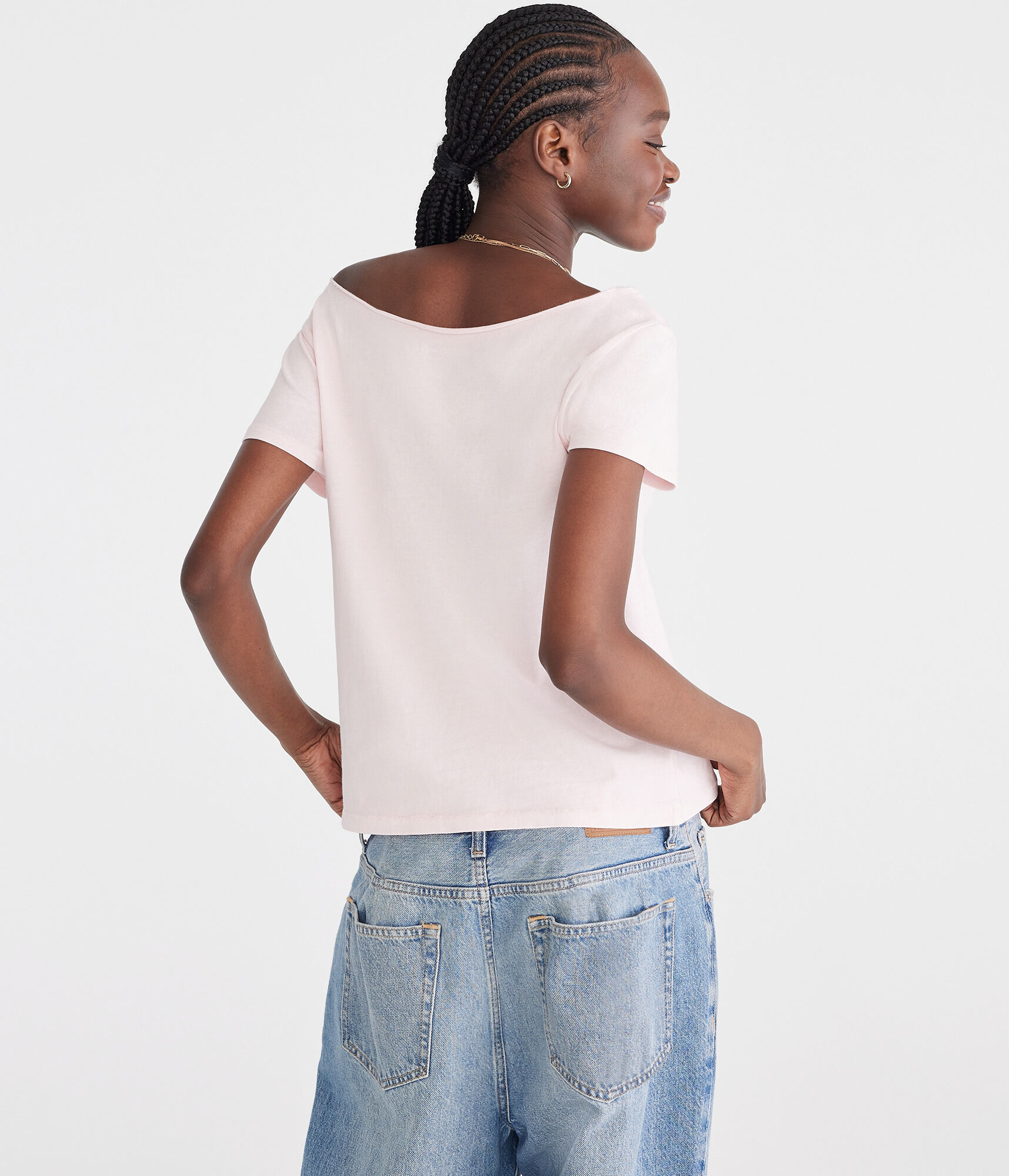 VINTAGE LIKE OFF SHOULDER SWEAT – NOUNLESS