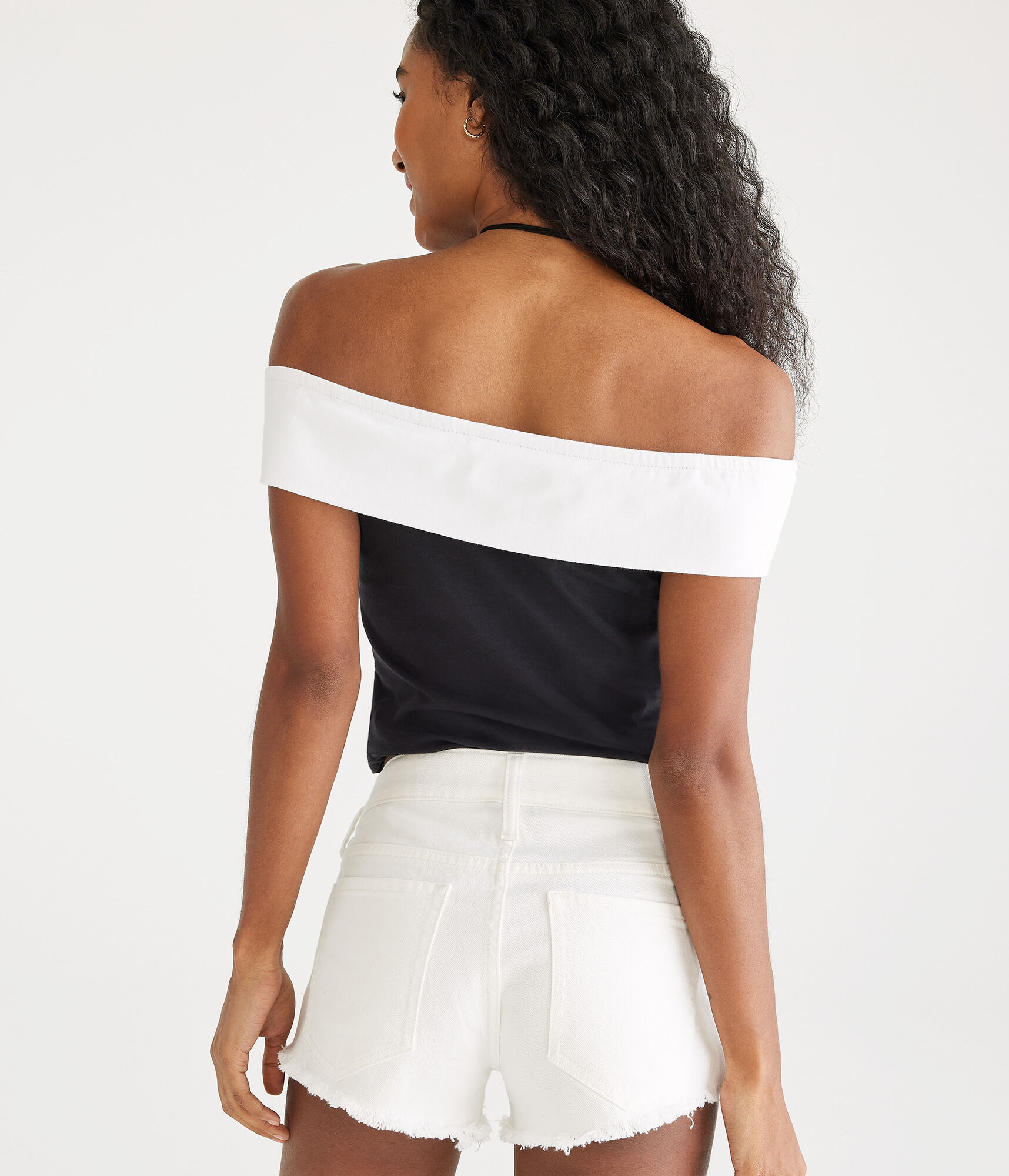 Vintage Low-Rise Denim Shorty Shorts