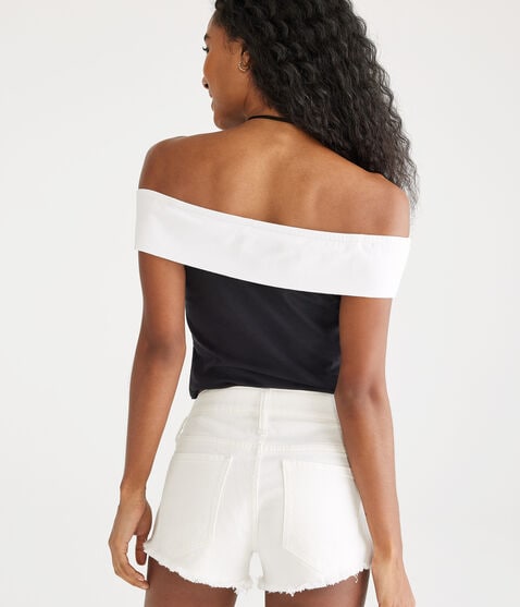Vintage Low-Rise Denim Shorty Shorts Vintage Low-Rise Denim Shorty Shorts