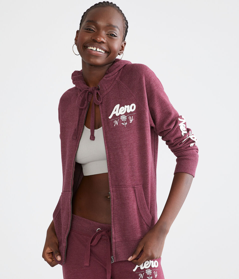 Aero NY Rose Full-Zip Hoodie