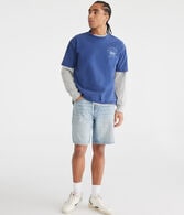 Loose Straight Denim Shorts 9"