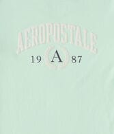 Aeropostale Crest Flocked Graphic Tee
