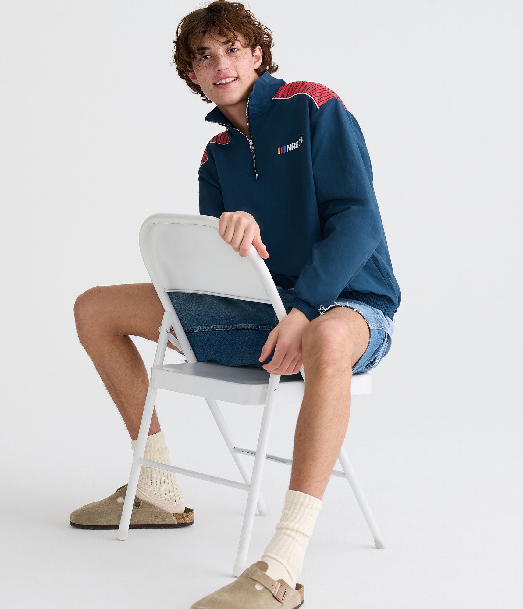 NASCAR Red Bull Trackhouse Quarter-Zip Track Jacket