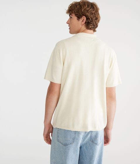 Vertical Stripe Quarter-Zip Sweater Polo Vertical Stripe Quarter-Zip Sweater Polo