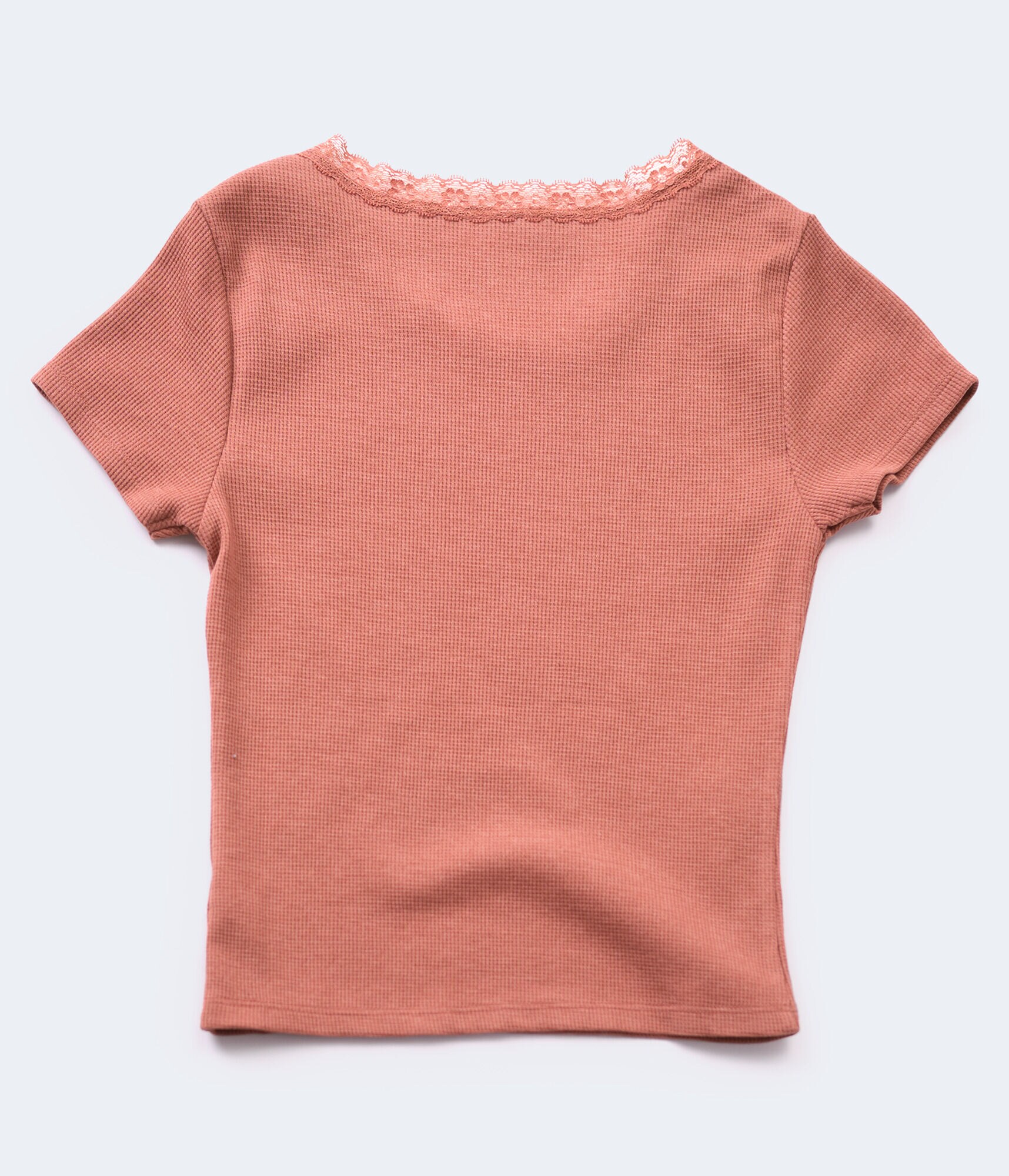 Waffle Knit Shrunken Tee