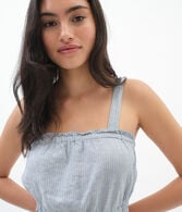 Pinstripe Crop Top