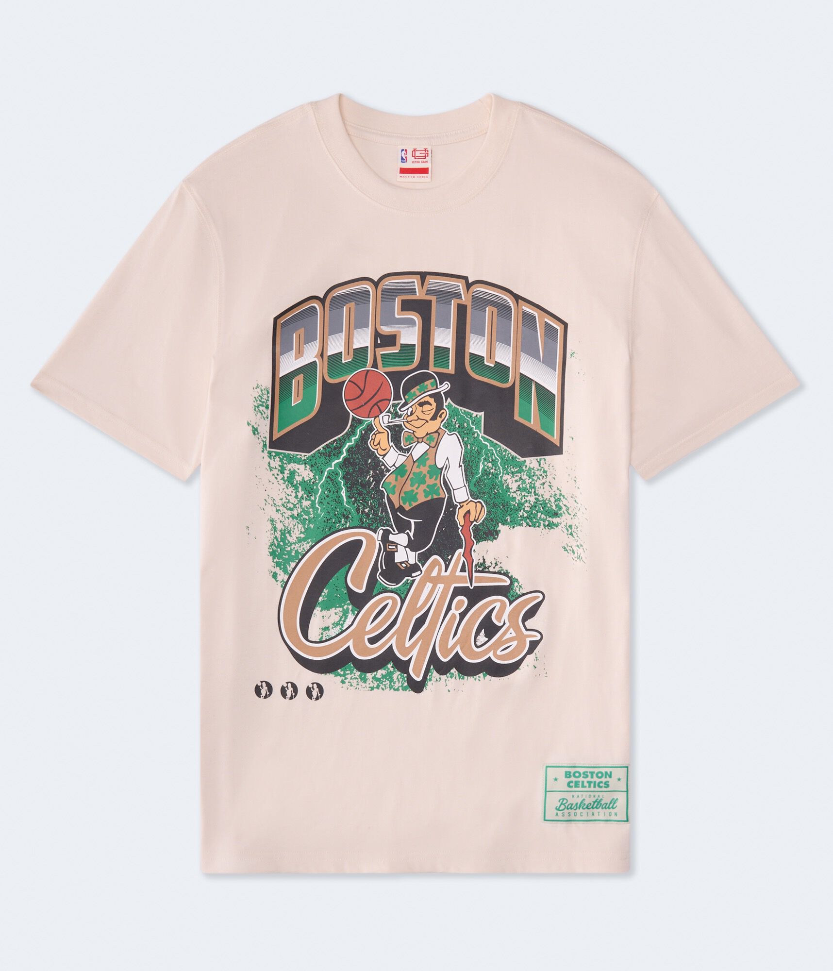 Boston Celtics City Stripe Relaxed Graphic Tee
