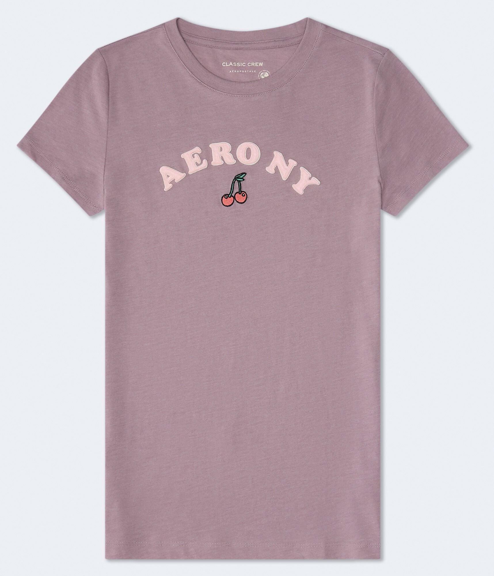 Aero NY Cherries Appliqu&eacute; Graphic Tee