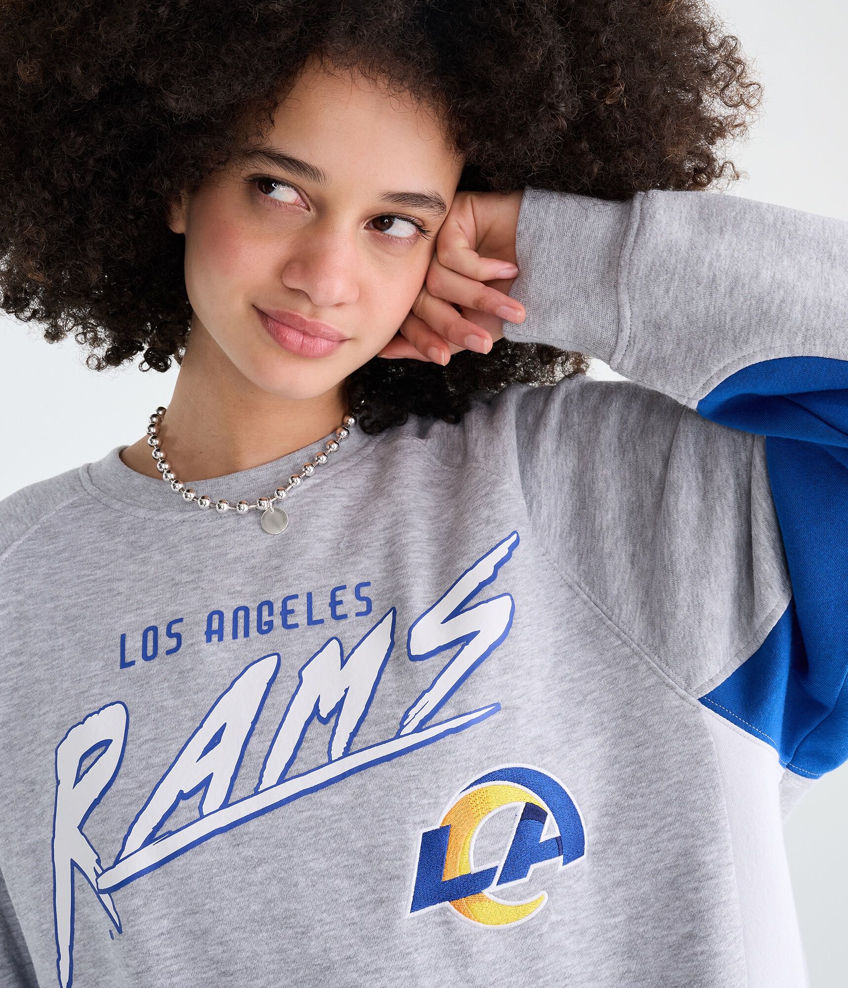 Los Angeles Rams Colorblock Crew Sweatshirt