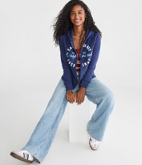 Aeropostale East Coast Full-Zip Hoodie Aeropostale East Coast Full-Zip Hoodie