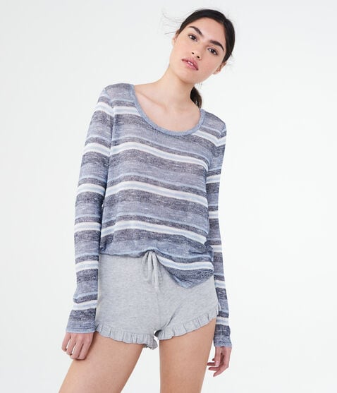 Striped Scoop-Neck Top Striped Scoop-Neck Top