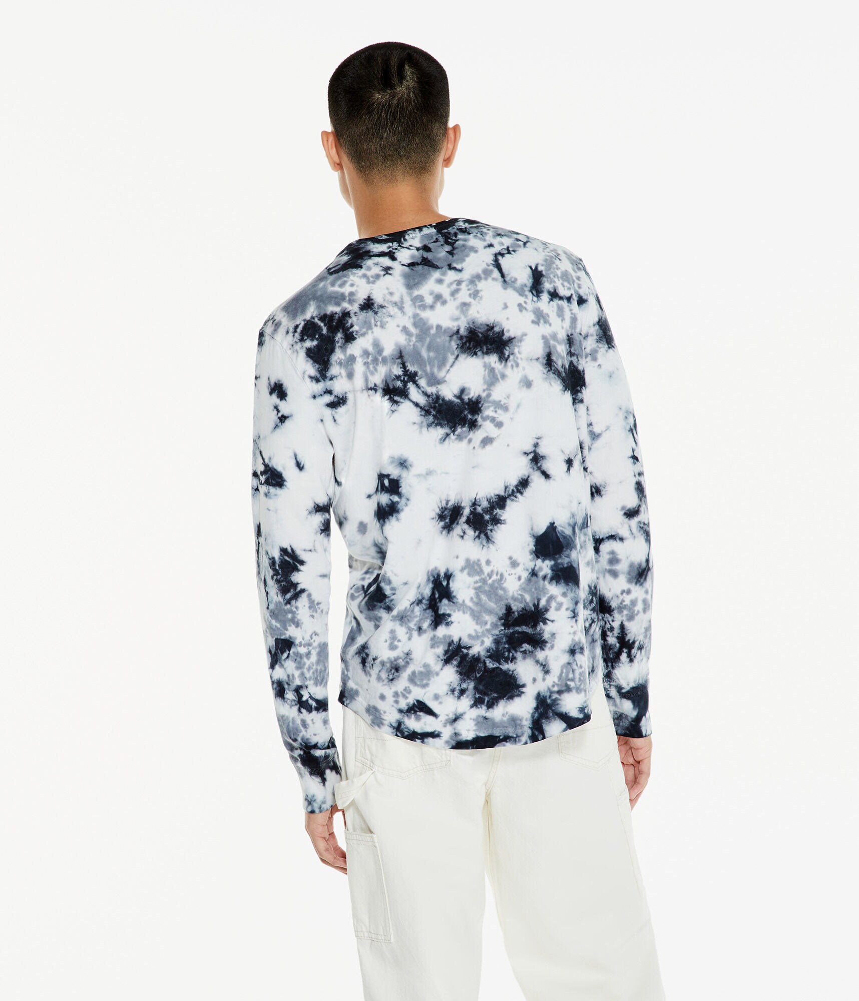 Long Sleeve Aero Box Logo Tie-Dye Graphic Tee