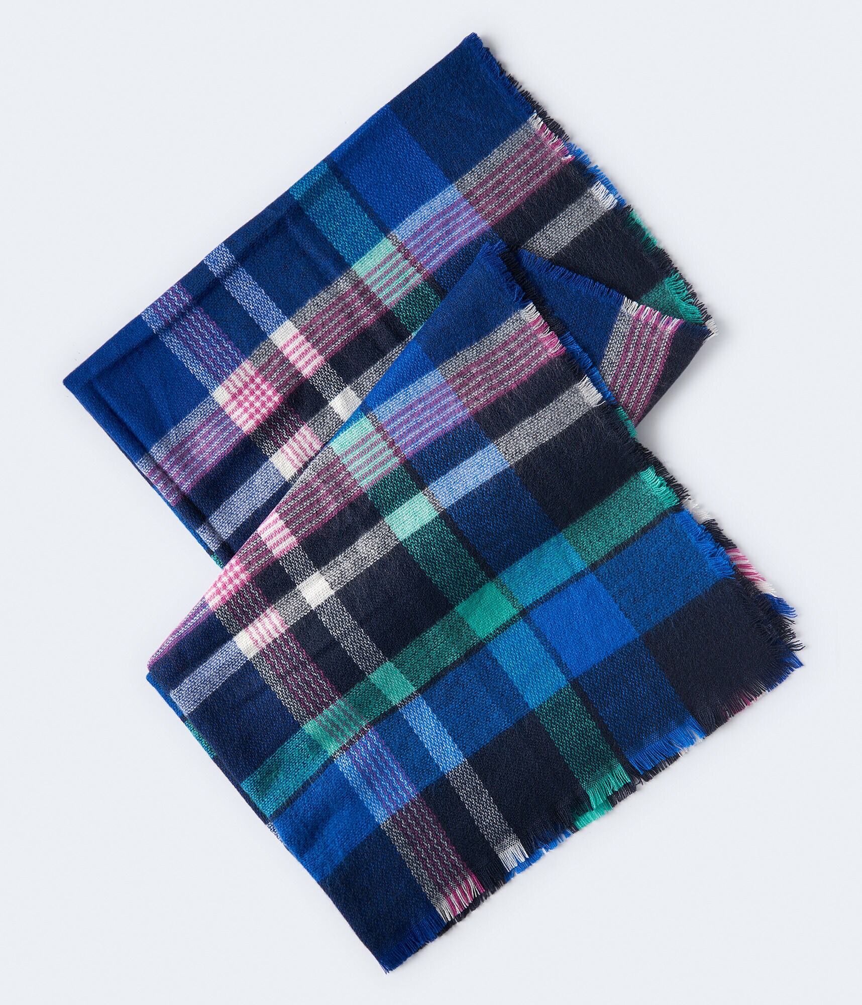Plaid Woven Blanket Scarf