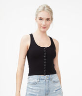 Ribbed Snap-Front Tank