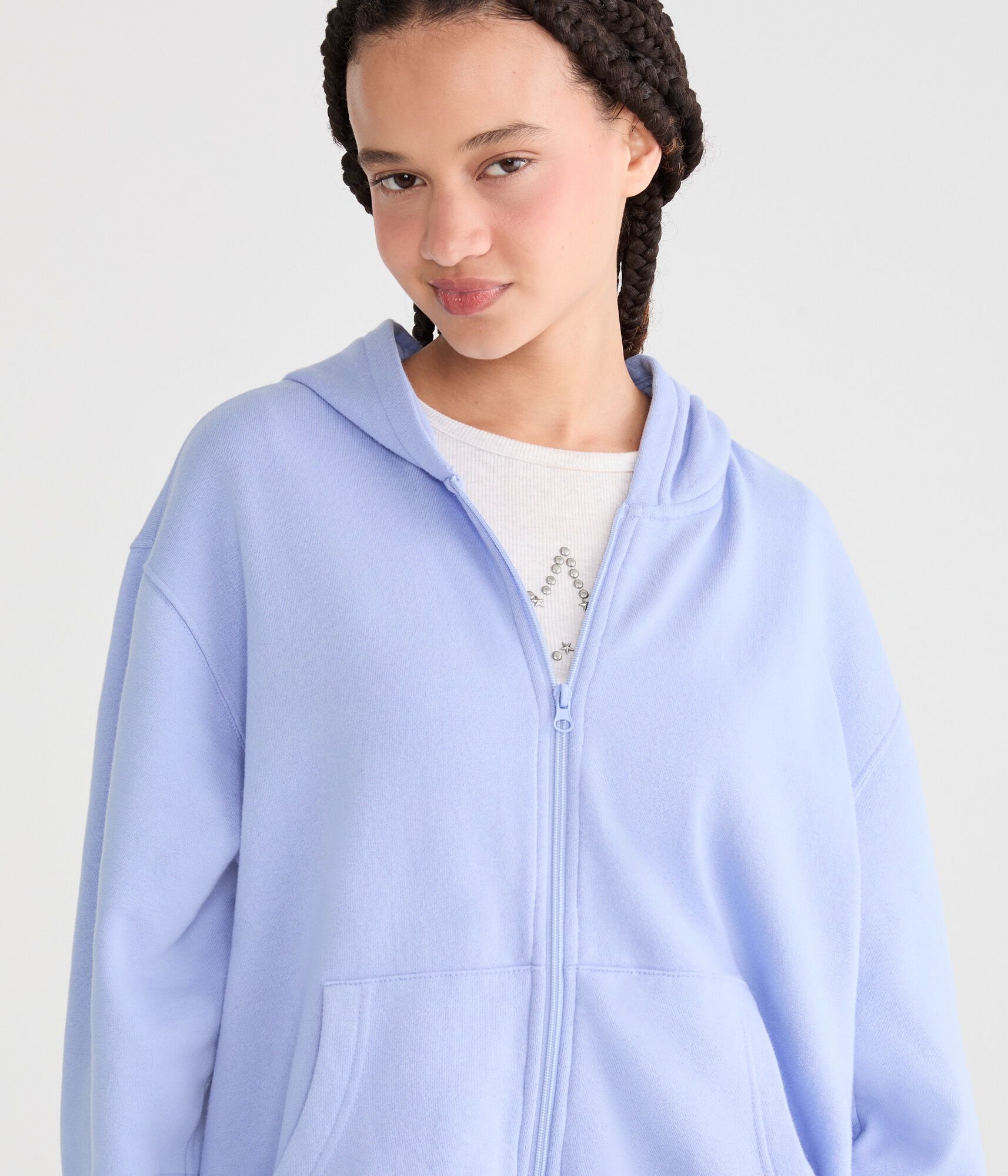 Cloud Soft Oversized Full-Zip Hoodie